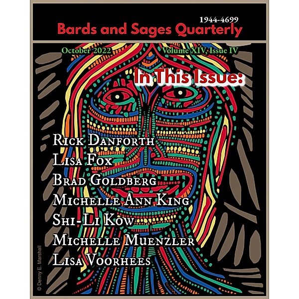 Bards and Sages Quarterly (October 2022), Lisa Fox, Lisa Voorhees, Shih-Li Kow, Brad Goldberg, Michelle Ann King, Michelle Muenzler, Rick Danforth