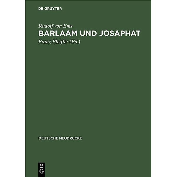 Barlaam und Josaphat / Deutsche Neudrucke, Rudolf von Ems