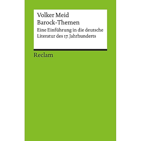 Barock-Themen / Reclams Universal-Bibliothek, Volker Meid