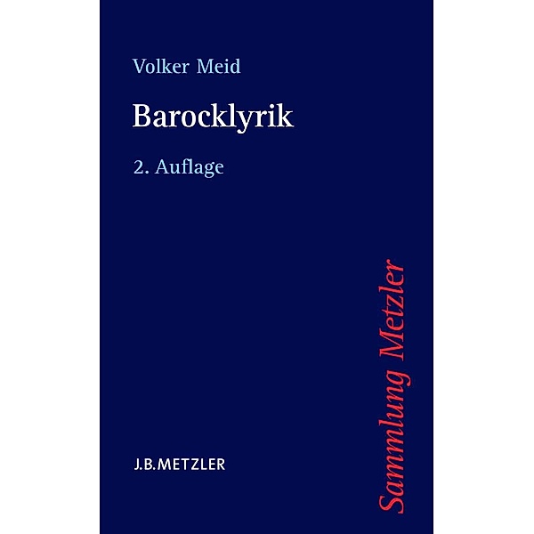 Barocklyrik / Sammlung Metzler, Volker Meid