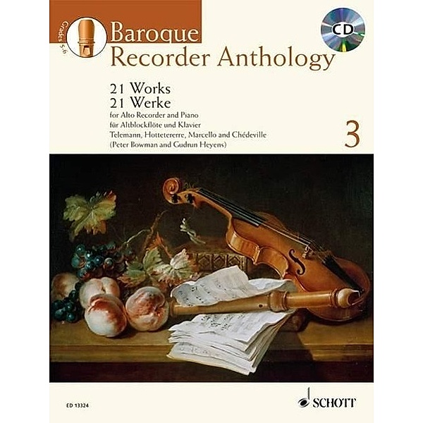 Baroque Recorder Anthology, für Alt-Blockflöte und Klavier, m. Audio-CD, Gudrun Heyens, Peter Bowman