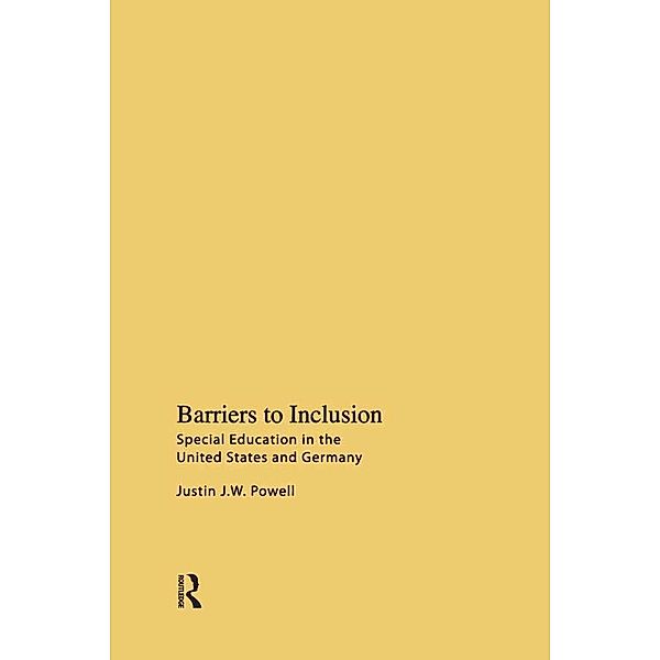 Barriers to Inclusion, Justin J. W. Powell