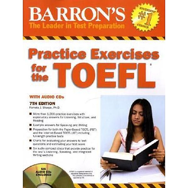 Barron's Practice Exercises for the TOEFL, w. 6 Audio-Cds, Pamela J. Sharpe