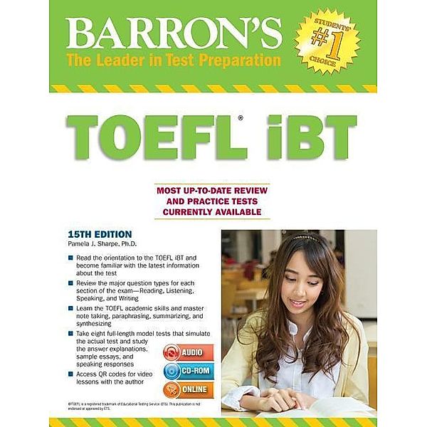 Barron's TOEFL iBT, w. CD-ROM and 2 MP3-CDs, Pamela J. Sharpe