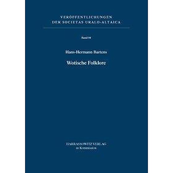 Bartens, H: Wotische Folklore, Hans-Hermann Bartens