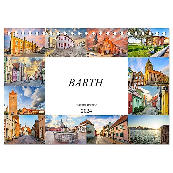 Barth Impressionen (Tischkalender 2024 DIN A5 quer), CALVENDO Monatskalender, Dirk Meutzner