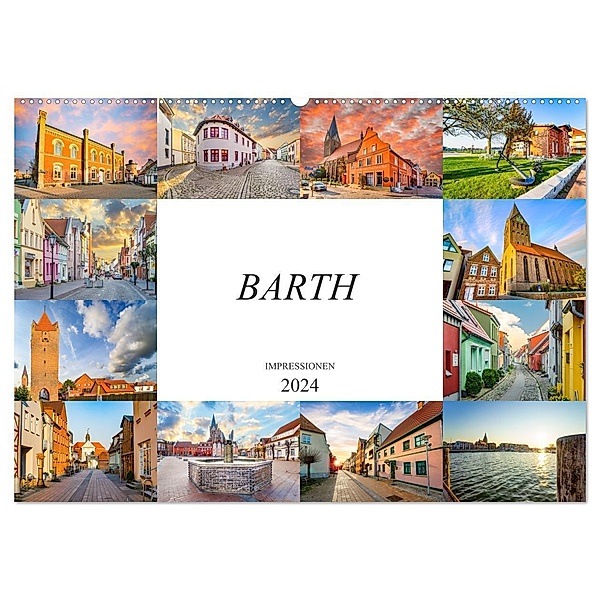 Barth Impressionen (Wandkalender 2024 DIN A2 quer), CALVENDO Monatskalender, Dirk Meutzner