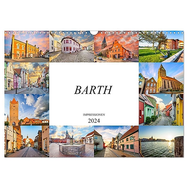 Barth Impressionen (Wandkalender 2024 DIN A3 quer), CALVENDO Monatskalender, Dirk Meutzner