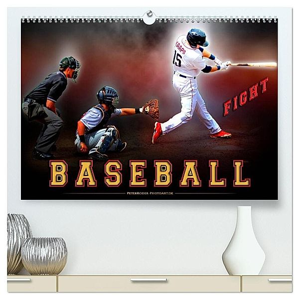 Baseball - Fight (hochwertiger Premium Wandkalender 2024 DIN A2 quer), Kunstdruck in Hochglanz, Peter Roder