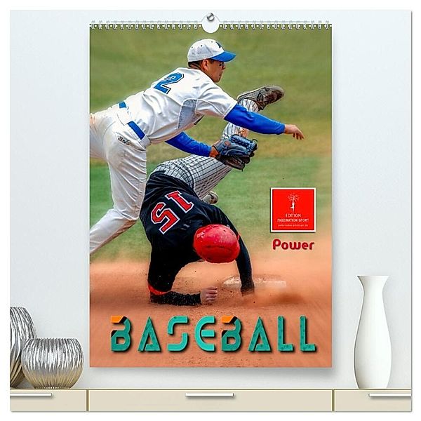 Baseball Power (hochwertiger Premium Wandkalender 2024 DIN A2 hoch), Kunstdruck in Hochglanz, Peter Roder