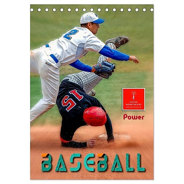 Baseball Power (Tischkalender 2024 DIN A5 hoch), CALVENDO Monatskalender, Peter Roder