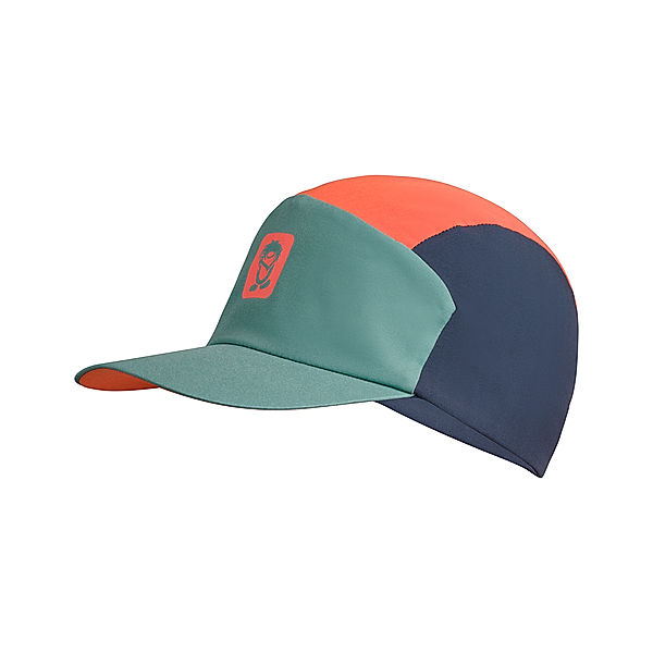 TROLLKIDS Basecap COLORBLOCK in dusky turquoise/glow orange/dark navy