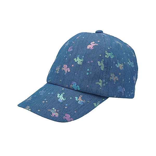 maximo Basecap EINHORN AOP in denim