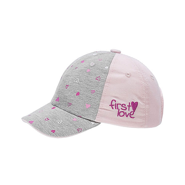 Döll Basecap GIRLS LOVE in pink lady/grey melange