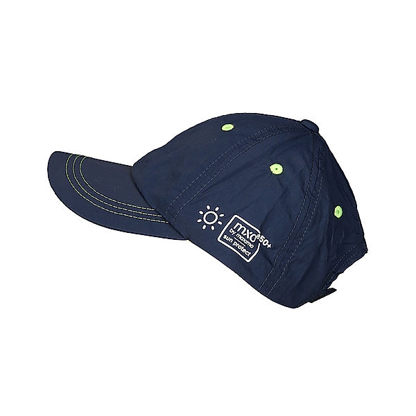 maximo Basecap SUN PROTECT in navy/lime