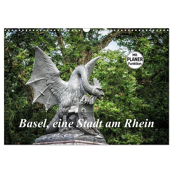 Basel, eine Stadt am Rhein (Wandkalender 2024 DIN A3 quer), CALVENDO Monatskalender, Alain Gaymard
