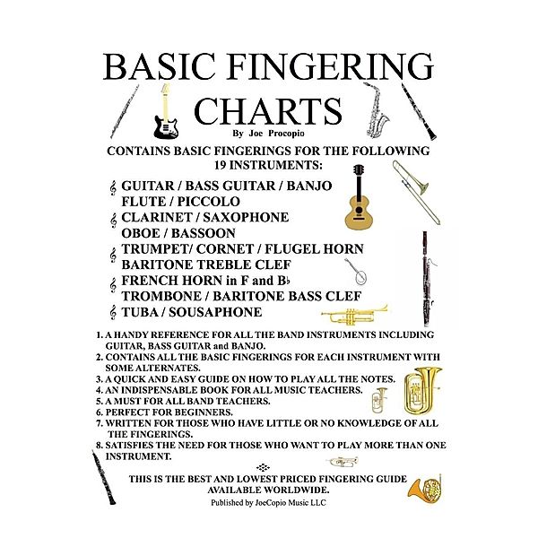 BASIC FINGERING CHARTS / JoeCopio Music LLC, Joseph G Procopio