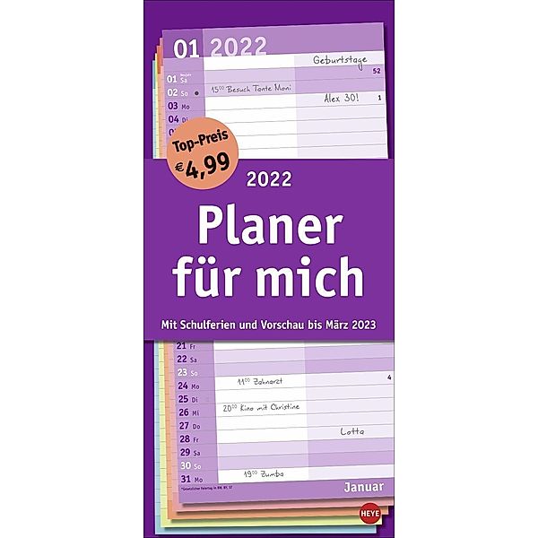 Basic Planer für mich 2022