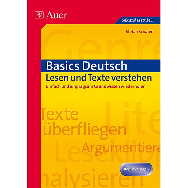 Basics Deutsch, Lesen und Texte verstehen, Stefan Schäfer