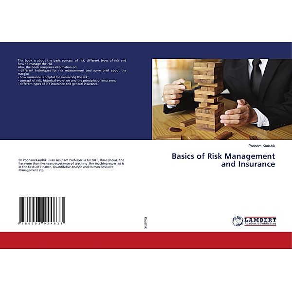 Basics of Risk Management and Insurance, Poonam Kaushik