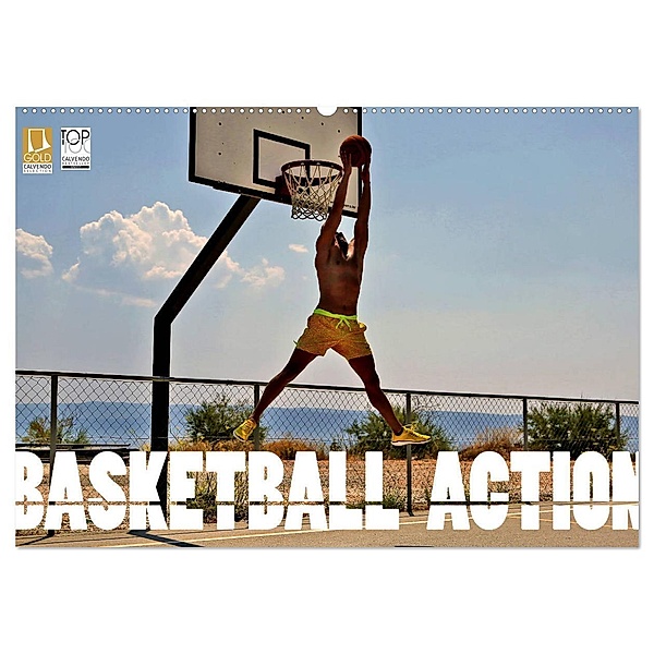 Basketball Action (Wandkalender 2024 DIN A2 quer), CALVENDO Monatskalender, Boris Robert