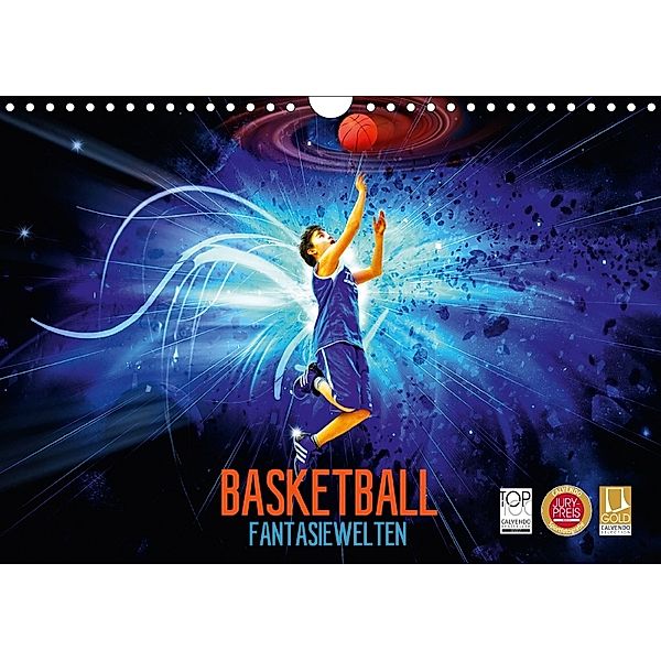 Basketball Fantasiewelten (Wandkalender 2018 DIN A4 quer) Dieser erfolgreiche Kalender wurde dieses Jahr mit gleichen Bi, Dirk Meutzner