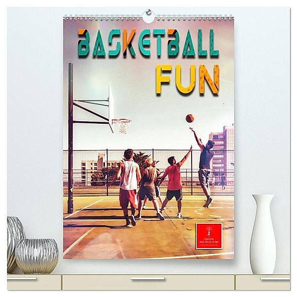 Basketball Fun (hochwertiger Premium Wandkalender 2024 DIN A2 hoch), Kunstdruck in Hochglanz, Peter Roder