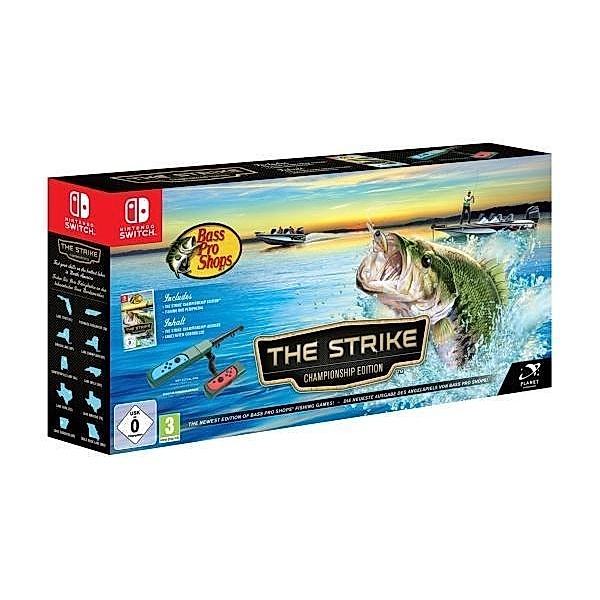 Bass Pro Shops, The Strike, 1 Nintendo Switch-Spiel (Campionship Edition) + Angelruten-Controller