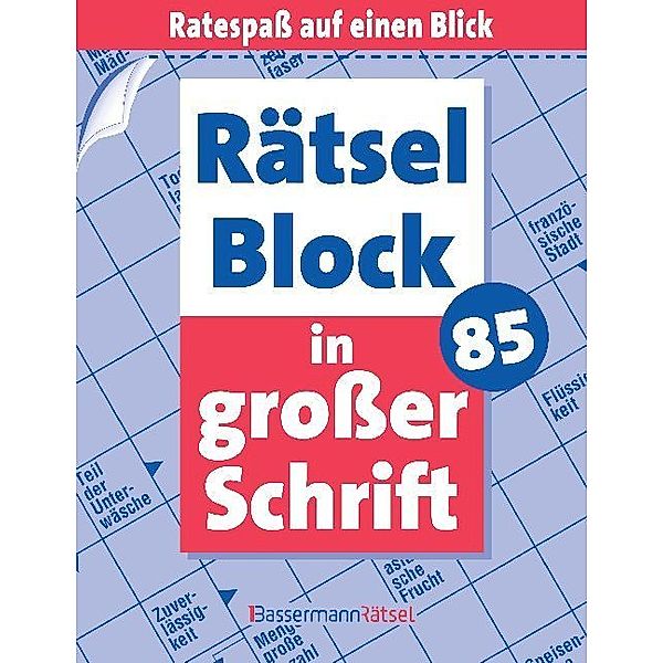 Bassermann Rätsel / Rätselblock in großer Schrift.Bd.85, Eberhard Krüger