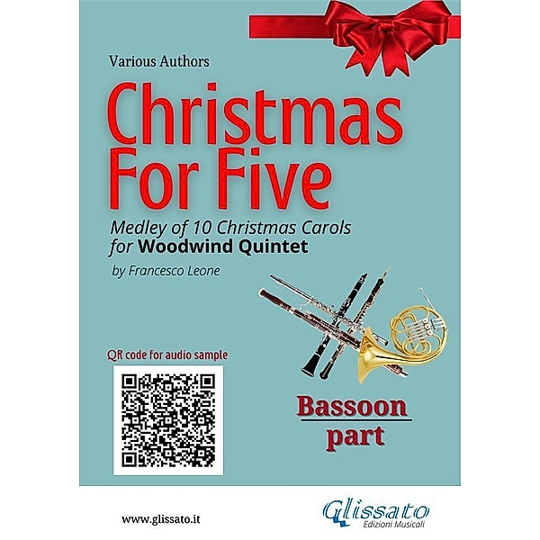 Bassoon part of Christmas for five for Woodwind Quintet / Christmas for Five - medley for Woodwind Quintet Bd.5, Christmas Carols