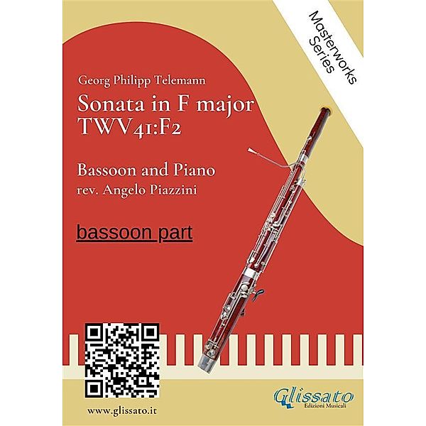 (bassoon part) Sonata in F major - Bassoon and Piano / Sonata in F major - Bassoon and piano Bd.2, Angelo Piazzini, Georg Philipp Telemann