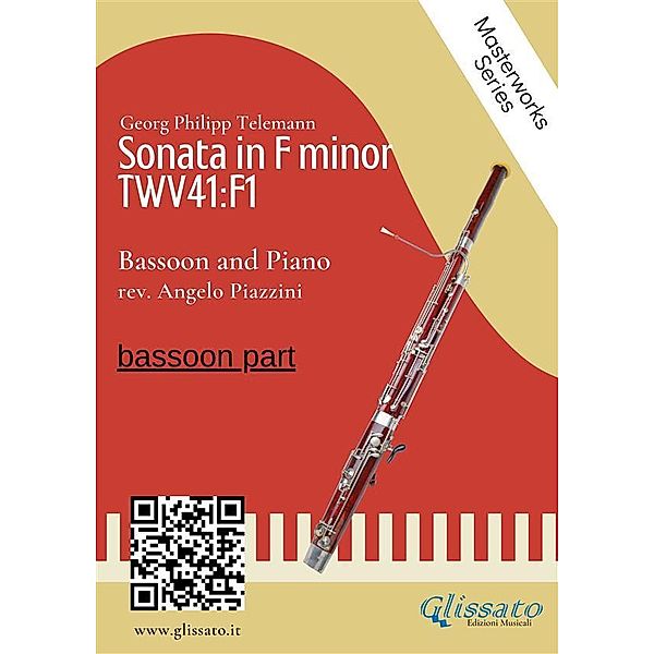 (bassoon part) Sonata in F minor - Bassoon and Piano / Sonata in F minor - Bassoon and piano Bd.2, Angelo Piazzini, Georg Philipp Telemann