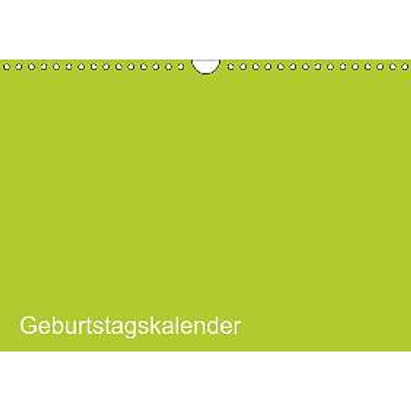 Bastel-Geburtstagskalender grün / Geburtstagskalender (Wandkalender 2015 DIN A4 quer), Kreativ ist gut
