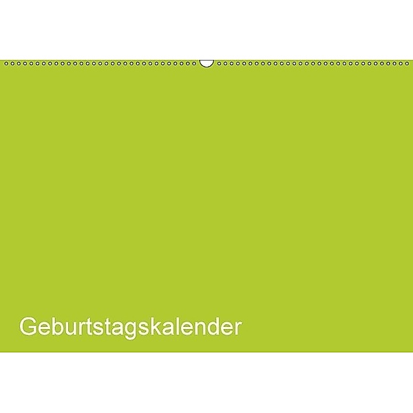 Bastel-Geburtstagskalender grün / Geburtstagskalender (Wandkalender 2017 DIN A2 quer), Kreativ ist gut