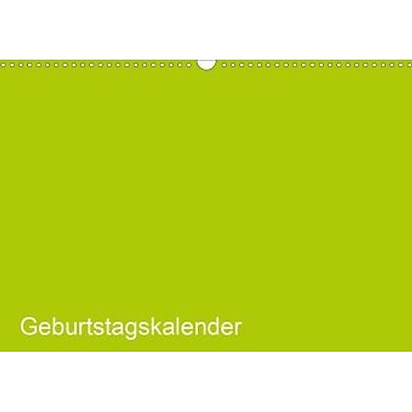 Bastel-Geburtstagskalender grün / Geburtstagskalender (Wandkalender 2020 DIN A3 quer), Kreativ ist gut