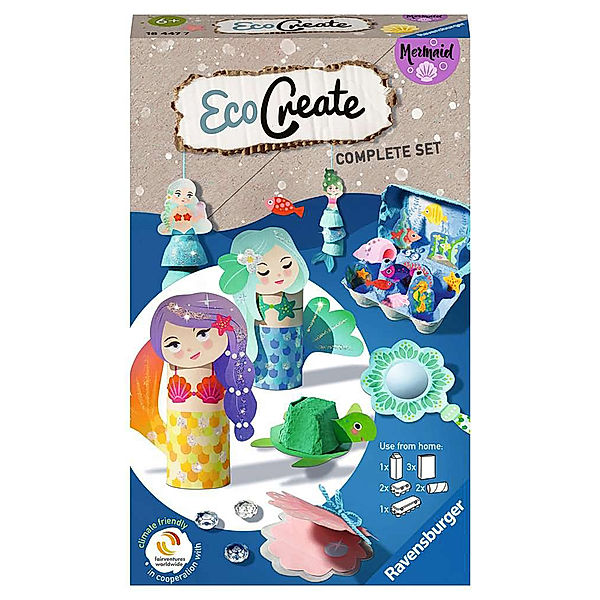 Ravensburger Verlag Bastel-Set ECO CREATE  MERMAID in bunt