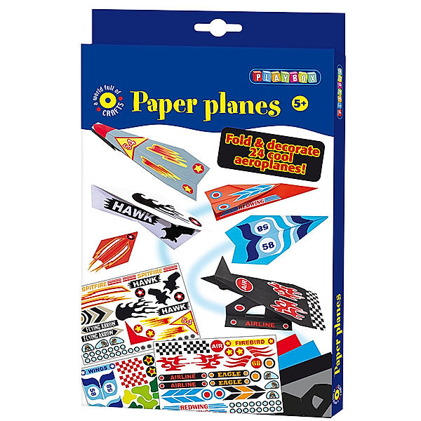 Playbox Bastel-Set Papierflugzeuge