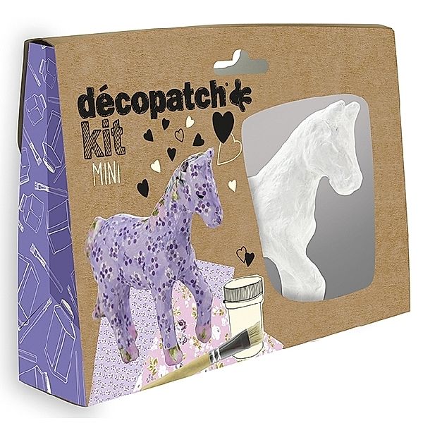 ExaClair, decopatch Bastel Set Pappmaché Mini, Pferd