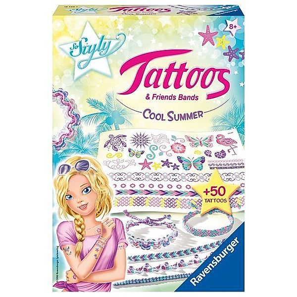 Ravensburger Verlag Bastel-Set Tattoos & Friends Bands - Cool Summer