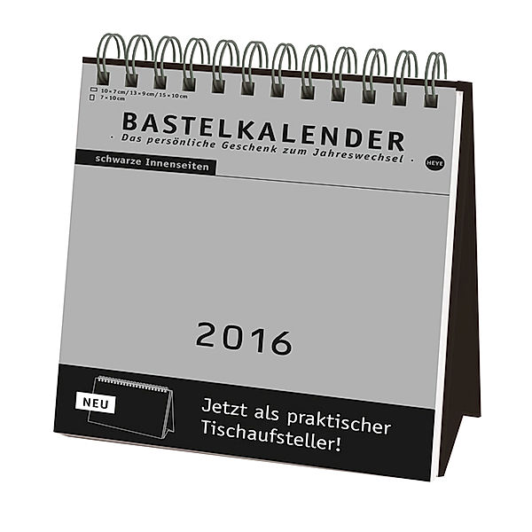 Bastelaufsteller schwarz 2016