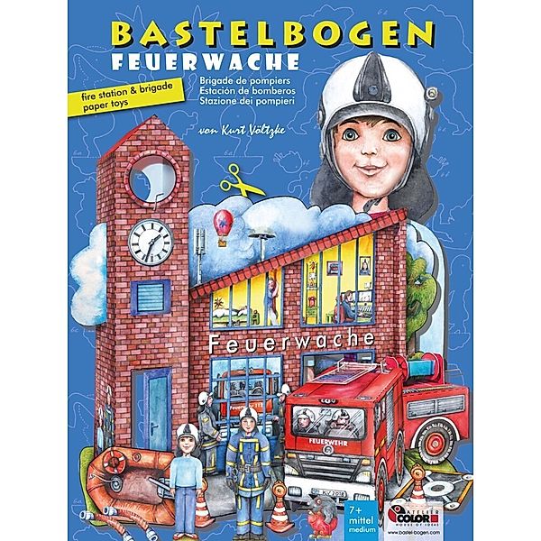 Atelier Color Bastelbogen Feuerwache