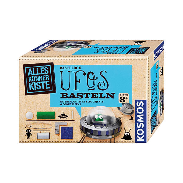 KOSMOS Bastelbox UFOS BASTELN 16-teilig in bunt