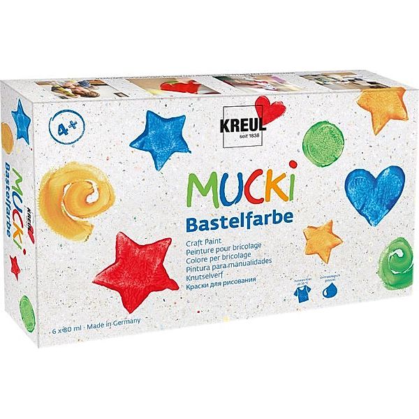 KREUL Bastelfarbe MUCKI 6-er Set