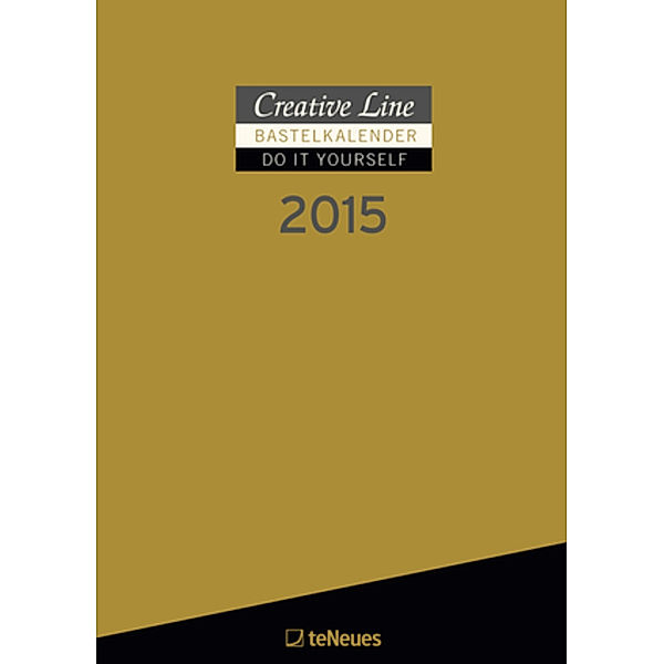 Bastelkalender 2015 gold A4