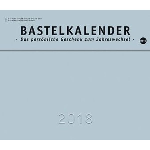 Bastelkalender 2018 silber XL - Kalender 2018