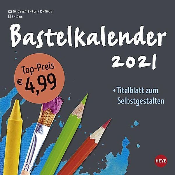 Bastelkalender anthrazit klein 2021