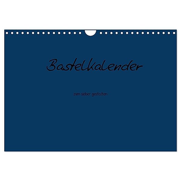 Bastelkalender - Dunkelblau (Wandkalender 2024 DIN A4 quer), CALVENDO Monatskalender, Nina Tobias