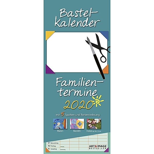 Bastelkalender Familientermine 2020