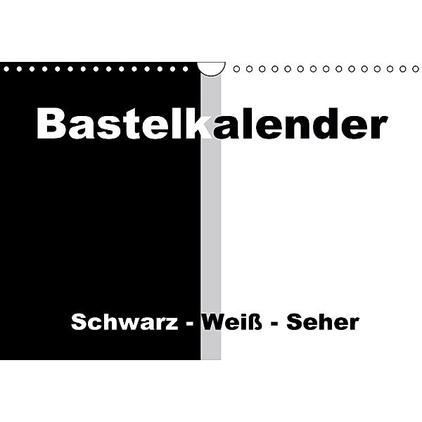 Bastelkalender / Für Schwarz - Weiß - Seher (Wandkalender immerwährend DIN A4 quer), Susanne Herppich