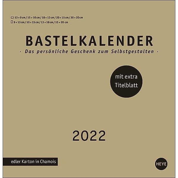 Bastelkalender gold gross 2022